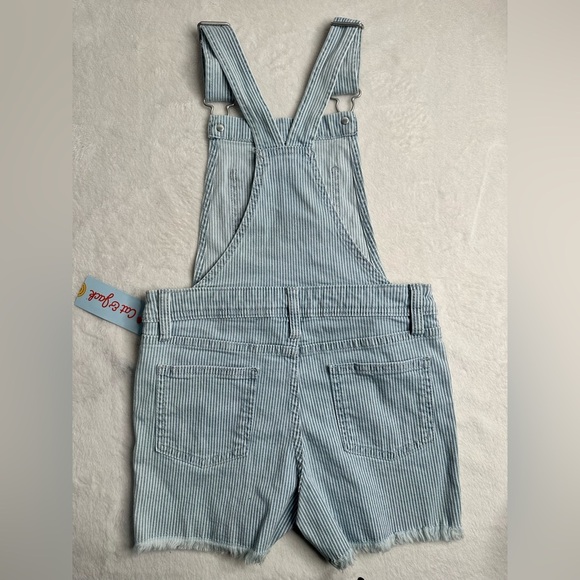 Cat & Jack Girl’s Denim Shorts Overalls Size M 8 - Picture 2 of 10